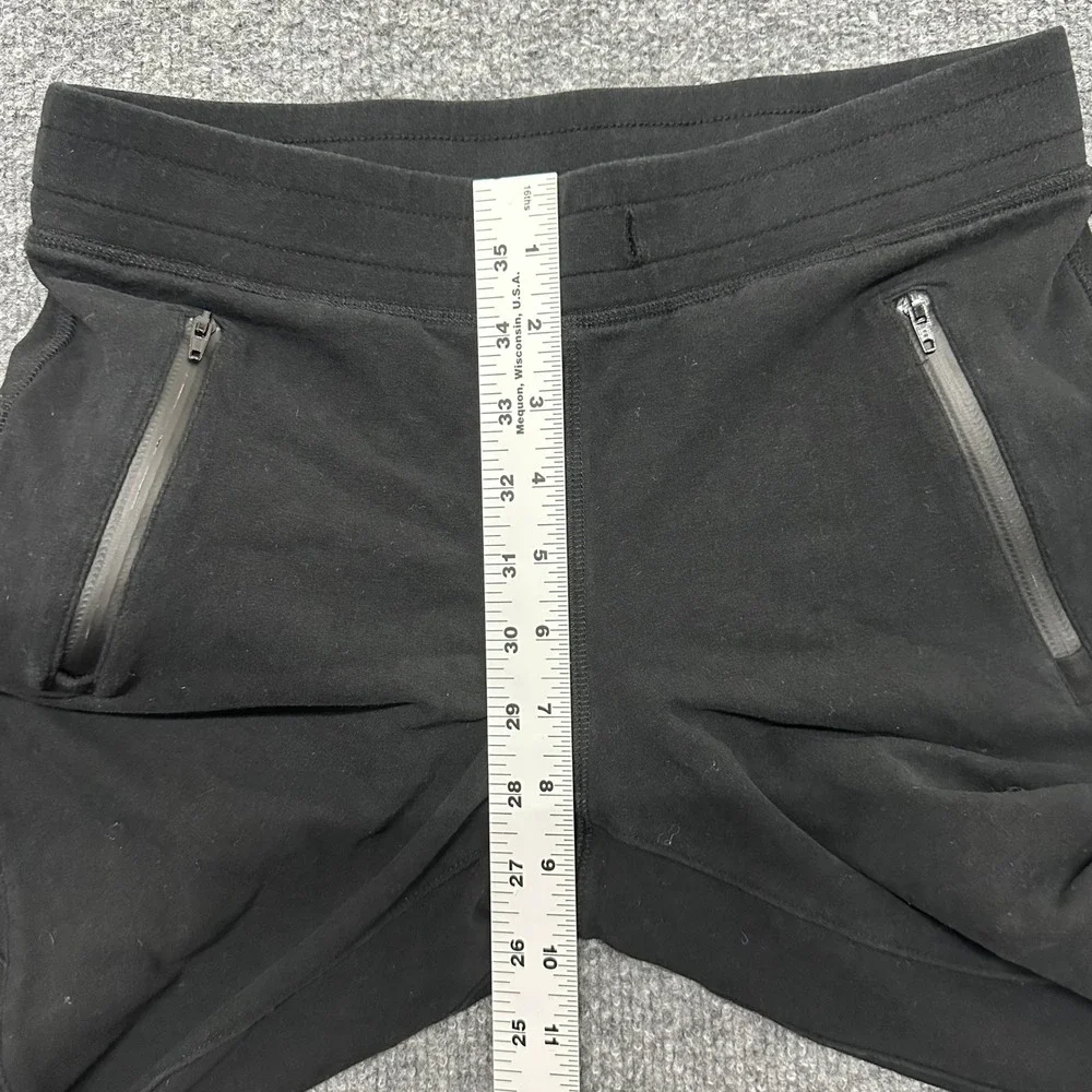 Alo Yoga Moto Joggers Womens Size XS Black Slim Fit Quilted Zipper Pockets Yoga